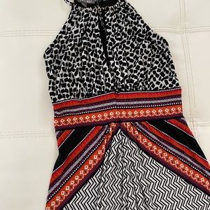 Long Tribal Print Maxi Dress